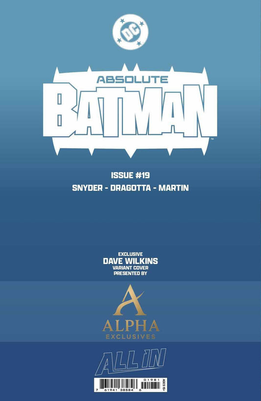 Absolute Batman #19 DAVE WILKINS MegaCon Exclusive Trade Dress - FURYCOMIX