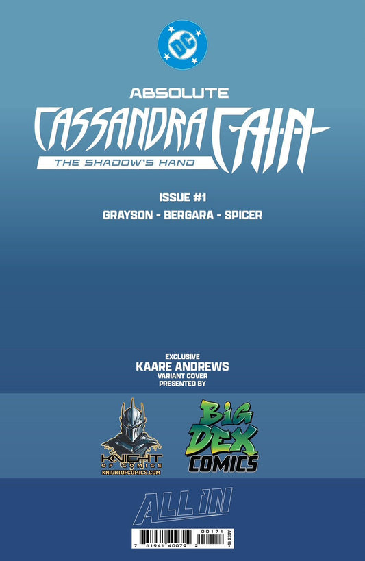 Absolute Cassandra Cain: The Shadow's Hand #1 KAARE ANDREWS Big Dex NYCC Exclusive Variants (PRE-ORDER) - FURYCOMIX