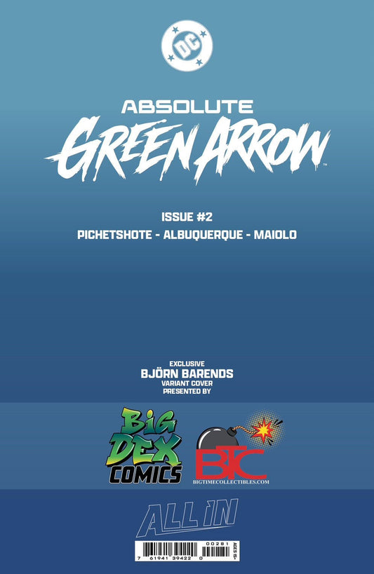 Absolute Green Arrow #2 BJORN BARENDS HeroesCon Exclusive Virgin Variant - FURYCOMIX