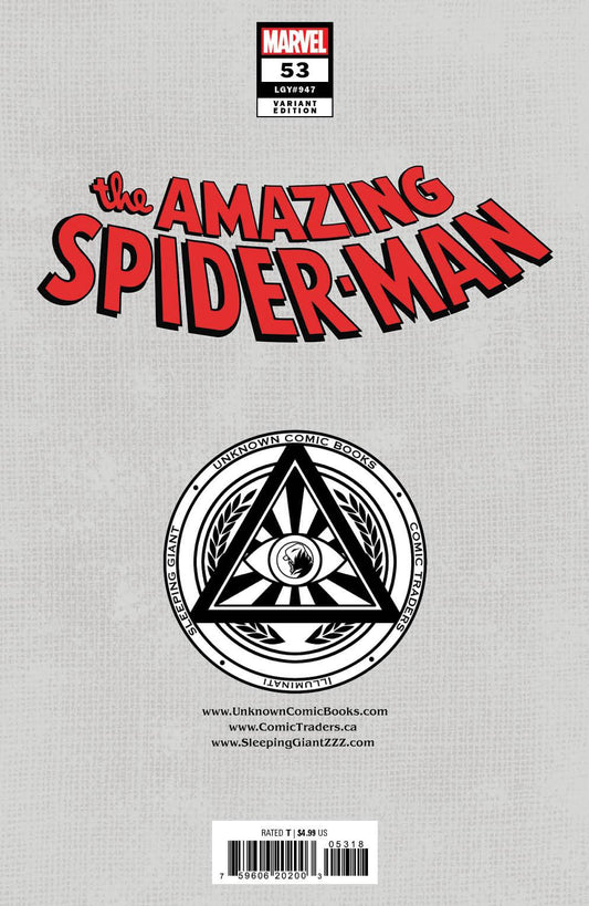 Amazing Spider - Man 53 Unknown Comics Derrick Chew Virgin Exclusive Var (07/10/2024) - FURYCOMIX