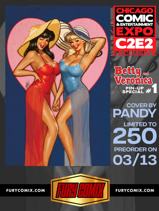 BETTY AND VERONICA PIN - UP SPECIAL 1 C2E2 VIRGIN EXCLUSIVE - FURYCOMIX