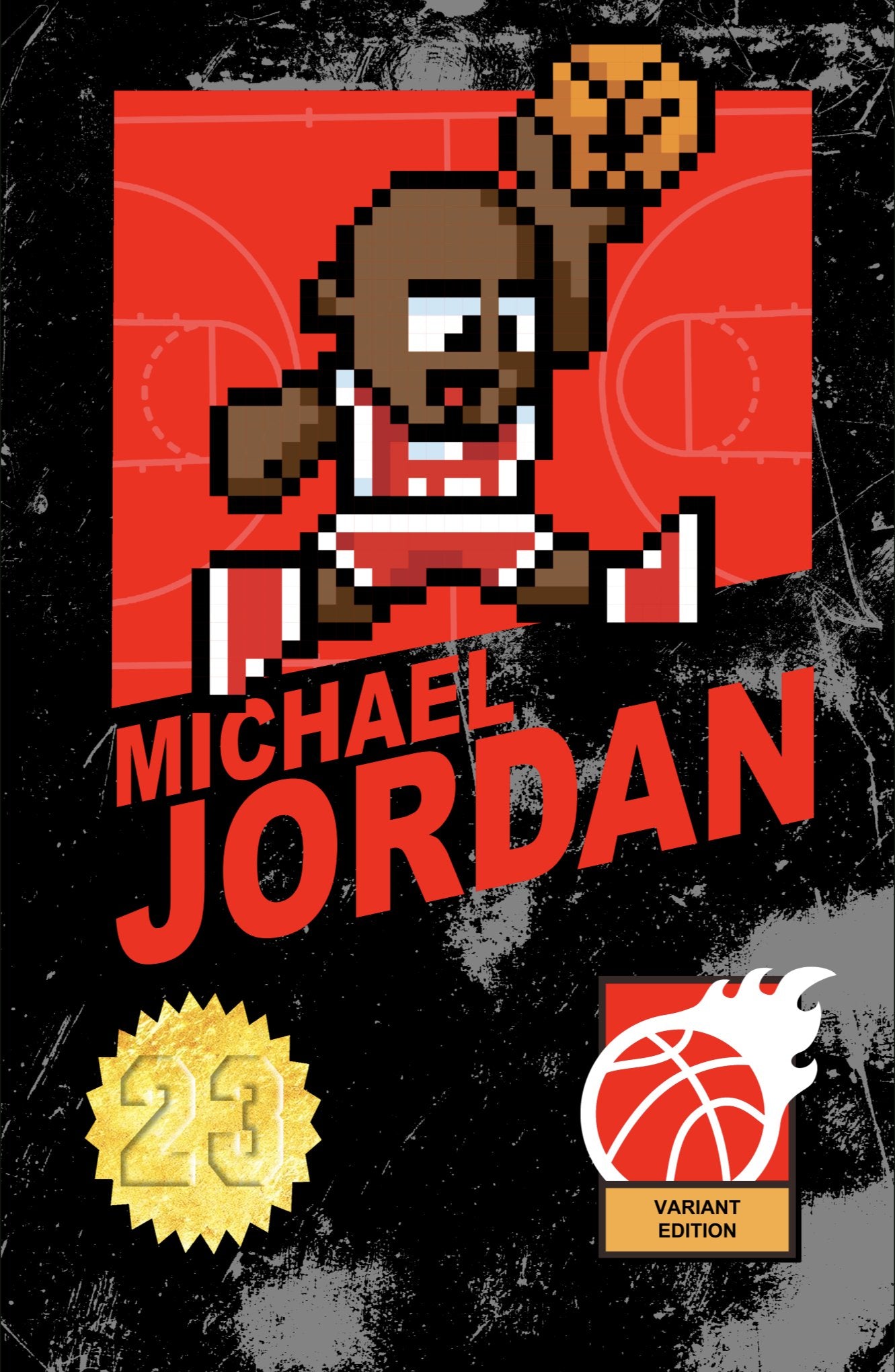 FAME:MICHAEL JORDAN 8-BIT EXCLUSIVE MATTHEW WAITE METAL - FURYCOMIX