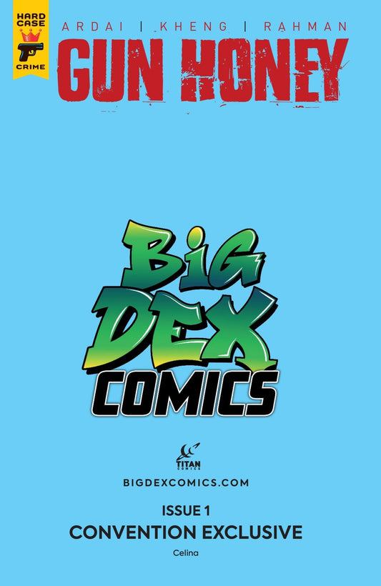 Gun Honey #1 CELINA Big Dex MegaCon Exclusive Powder Blue Virgin Variant - FURYCOMIX
