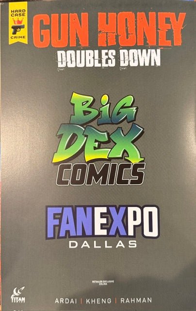 Gun Honey Doubles Down #3 CELINA Fan Expo Dallas Big Dex Exclusive Risqué Virgin Variant - FURYCOMIX