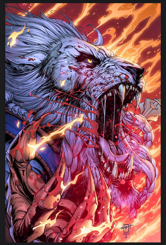 Invincible Universe Battle Beast 1 2nd Print JONATHAN URIBE VIRGIN EXCLUSIVE Variant LIMITED TO 500 w/ COA - FURYCOMIX