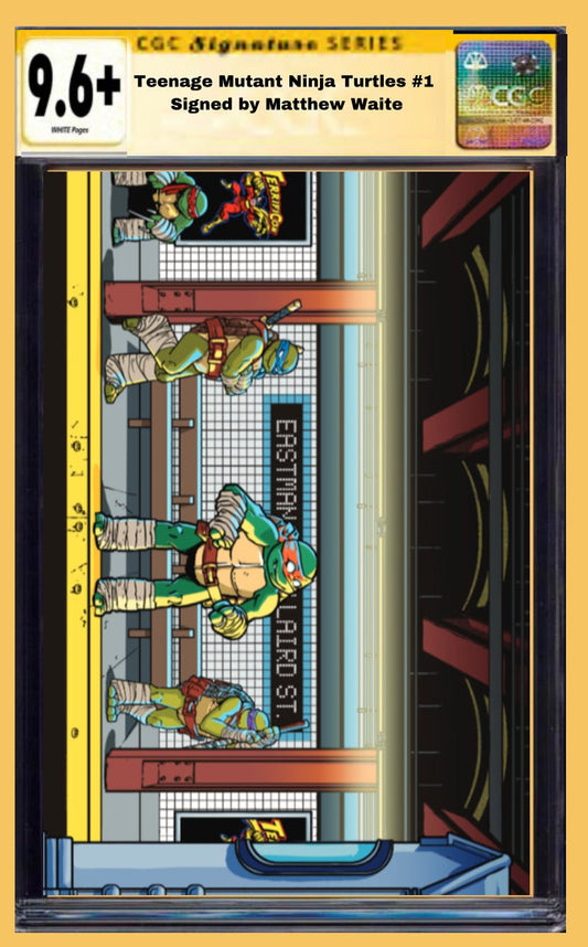TEENAGE MUTANT NINJA TURTLES # 1 MATTHEW WAITE VIRGIN EXCLUSIVE SIGNED CGC 9.6 - FURYCOMIX
