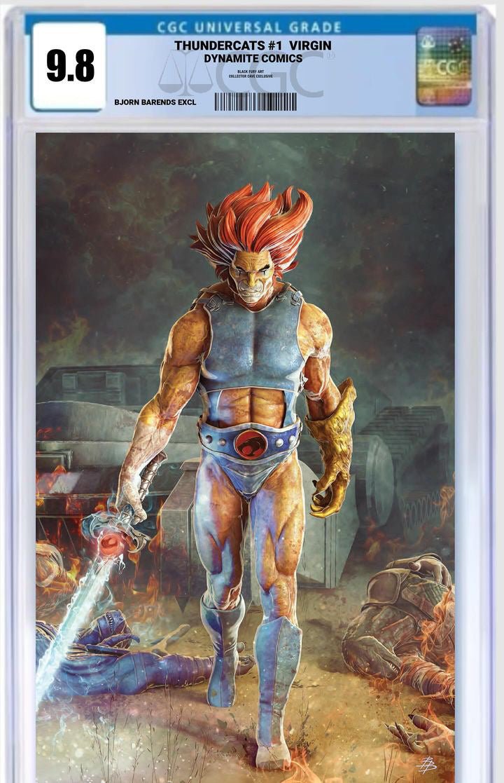 CGC 9.8 THUNDERCATS #1 BJORN BARENDS EXCLUSIVE VIRGIN 350 PRINT RUN - FURYCOMIX
