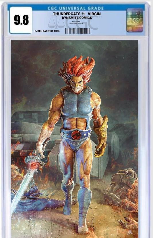 CGC 9.8 THUNDERCATS #1 BJORN BARENDS EXCLUSIVE VIRGIN 350 PRINT RUN - FURYCOMIX