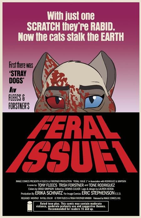 FERAL #1 CVR B TRISH FORSTNER & TONY FLEECS VAR - FURYCOMIX