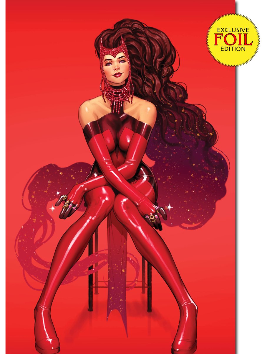 SCARLET WITCH #4 UNKNOWN COMICS DAVID NAKAYAMA EXCLUSIVE FOIL VIRGIN COLOR  BLEED VAR (04/05/2023)