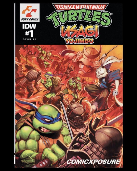 TMNT USAGI YOJIMBO WHEREWHEN #1 BEN HARVEY AMAZING CON EXCLUSIVE - FURYCOMIX
