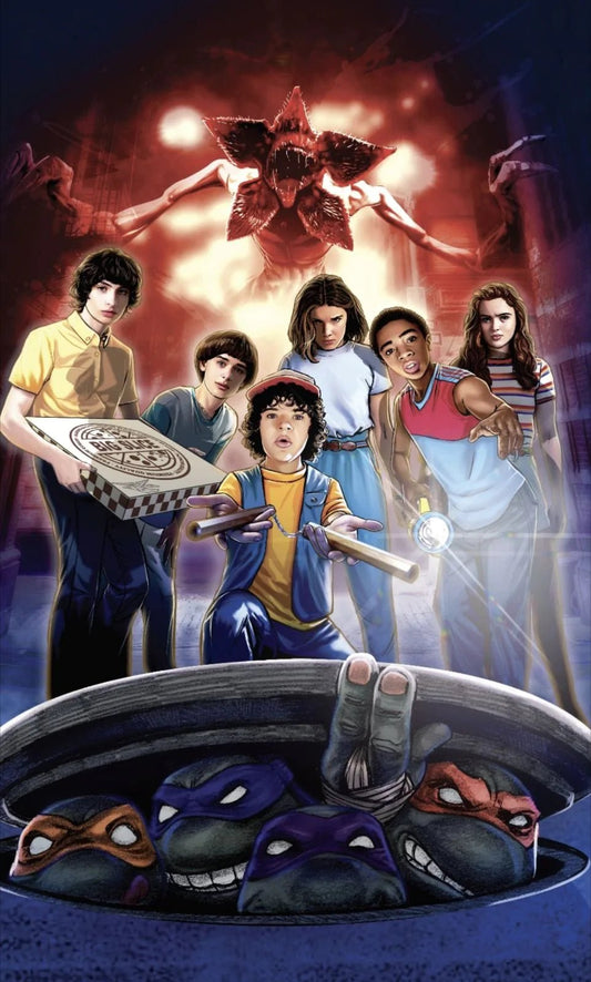 TURTLES X STRANGER THINGS #1 VIRGIN RON LEARY EXCLUSIVE - FURYCOMIX