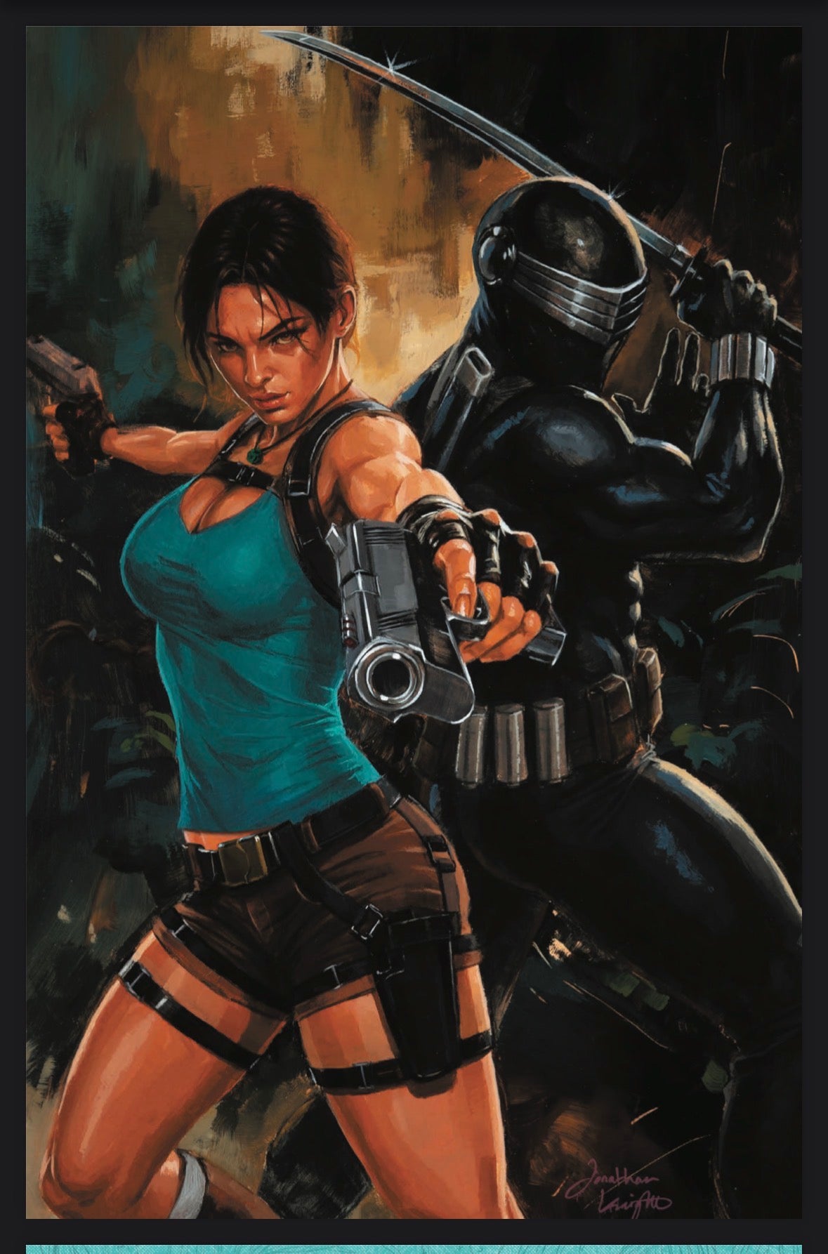 GI JOE x TOMB RAIDER # 1  NYCC JONATHAN KNIGHT EXCLUSIVE
