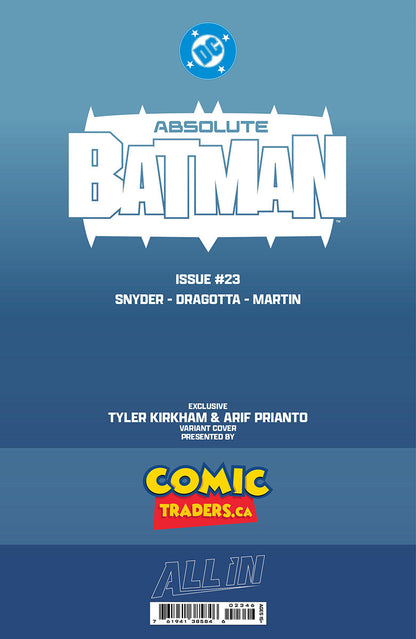 ABSOLUTE BATMAN #23 TYLER KIRKHAM HARLEY QUINN BATTLE DAMAGED EXCLUSIVE VAR (08/12/2026)