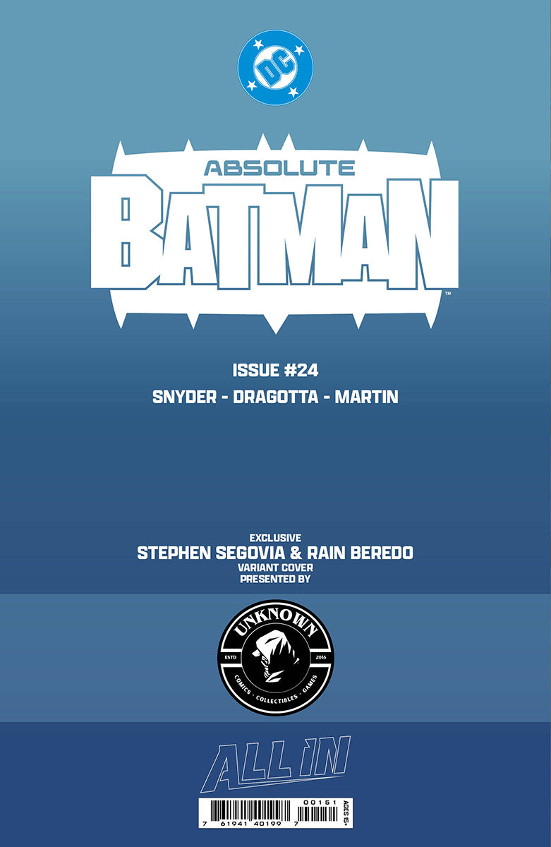 [FOIL] ABSOLUTE BATMAN #24 STEPHEN SEGOVIA EXCLUSIVE VIRGIN VAR (09/23/2026)