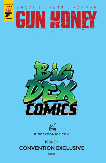Gun Honey #1 CELINA Big Dex MegaCon Exclusive Powder Blue Virgin Variant