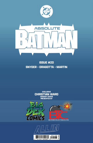 Absolute Batman #20 CHRISTIAN WARD Exclusive Trade/Virgin Set