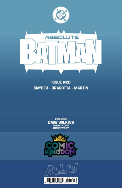 Absolute Batman #20 Dave Wilkins Trade Dress