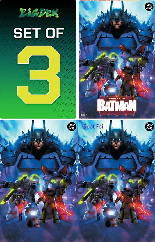 Absolute Batman #20 Dave Wilkins Trade/Virgin/Spot Foil Set of 3 - FURYCOMIX
