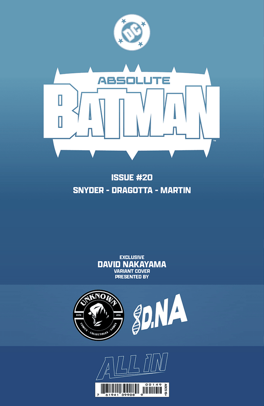 ABSOLUTE BATMAN 20 DAVID NAKAYAMA EXCLUSIVE VIRGIN VAR (05/13/2026) - FURYCOMIX