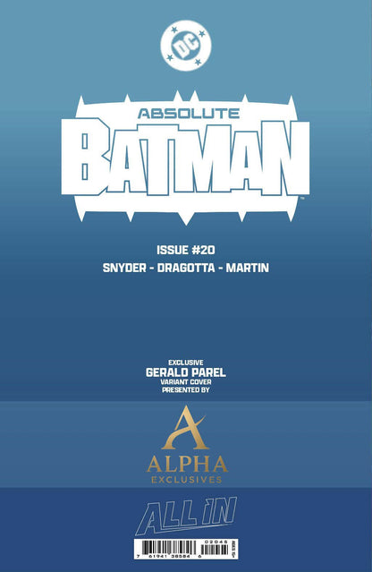 Absolute Batman #20 GERALD PAREL Exclusive Trade Dress Variant - FURYCOMIX