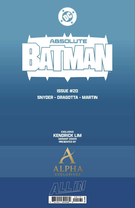 Absolute Batman #20 KENDRICK "KUNKKA" LIM Big Dex Exclusive Trade Dress - FURYCOMIX