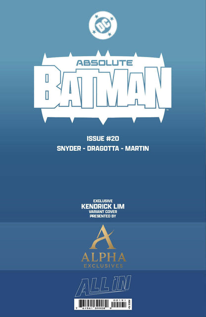 Absolute Batman #20 KENDRICK "KUNKKA" LIM Big Dex Exclusive Trade Dress