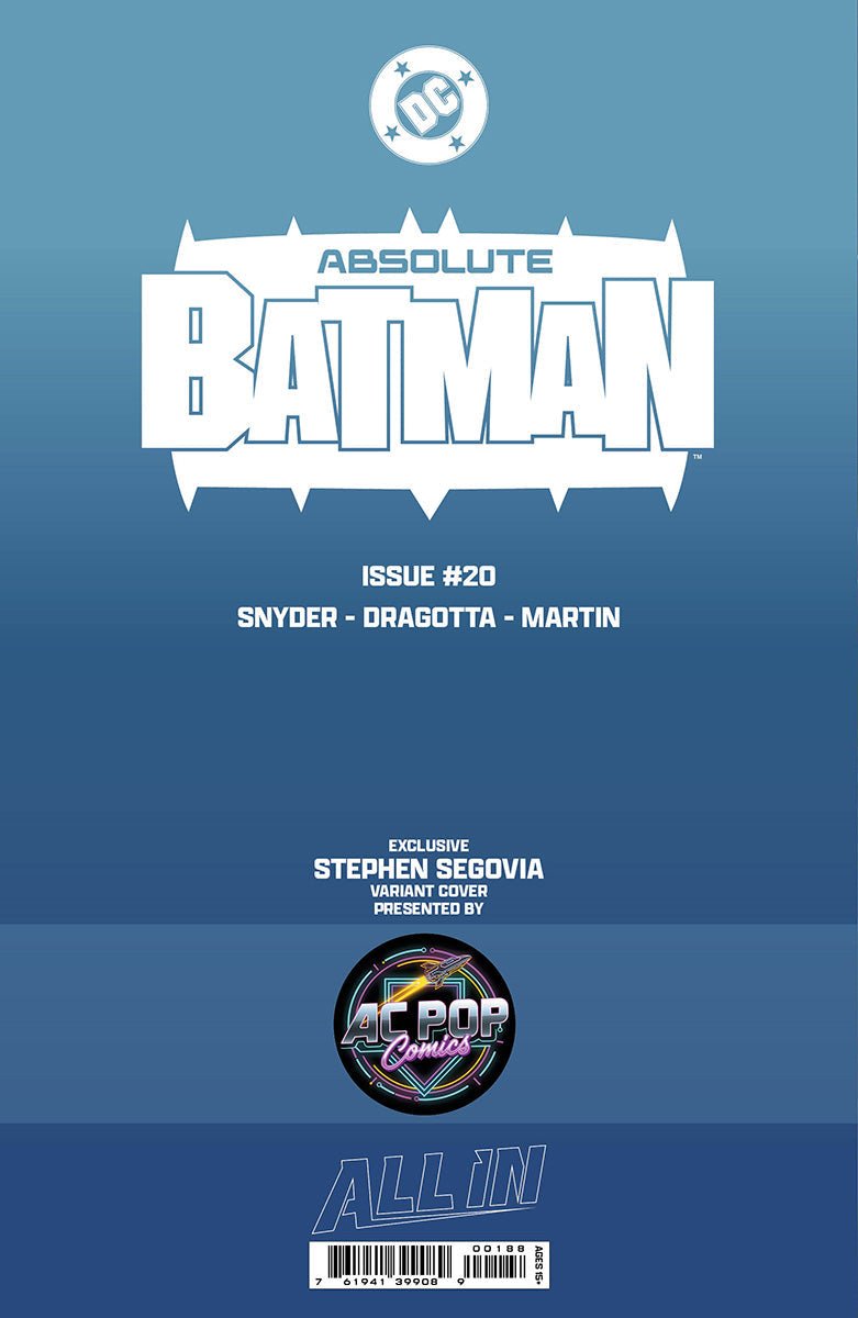 ABSOLUTE BATMAN 20 STEPHEN SEGOVIA EXCLUSIVE VAR (05/13/2026) - FURYCOMIX