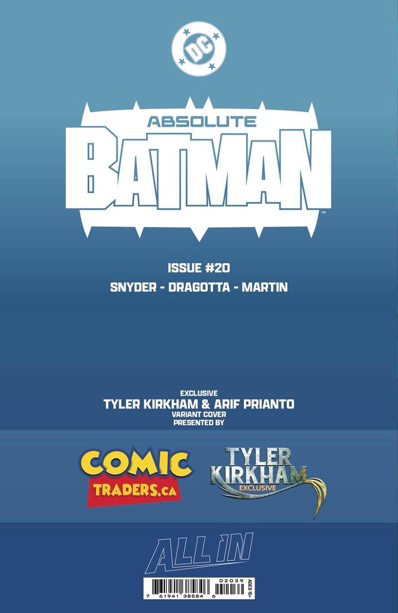 ABSOLUTE BATMAN 20 TYLER KIRKHAM EXCLUSIVE VAR (05/13/2026) - FURYCOMIX