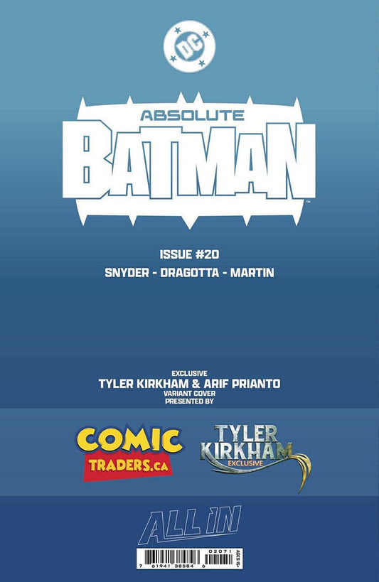 ABSOLUTE BATMAN 20 TYLER KIRKHAM EXCLUSIVE VIRGIN VAR (05/13/2026) - FURYCOMIX