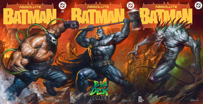 Absolute Batman #21-23 LUCIO PARRILLO Trade Dress Connecting Cover Set (3 Books) - FURYCOMIX