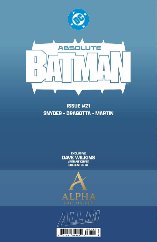 Absolute Batman #21 DAVE WILKINS Big Dex HeroesCon Exclusive Trade Dress - FURYCOMIX