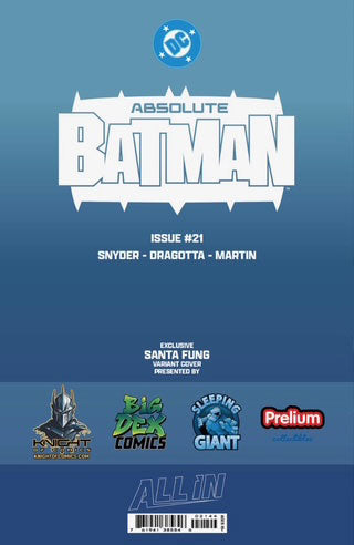 Absolute Batman #23 SANTA FUNG Fan Expo Exclusive Virgin Variant
