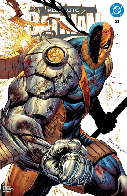 ABSOLUTE BATMAN 21 TYLER KIRKHAM EXCLUSIVE BATTLE DAMAGED DEATHSTROKE VAR (06/17/2026) - FURYCOMIX