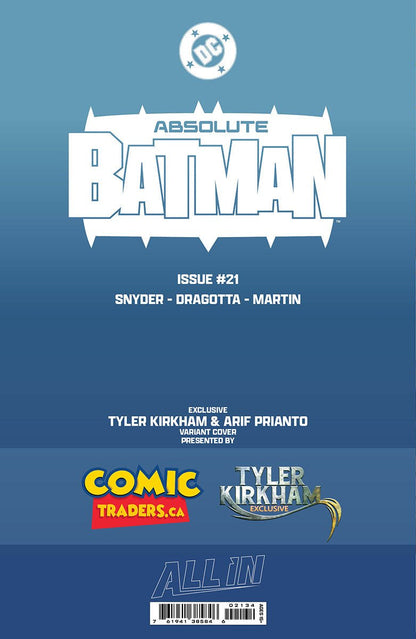 ABSOLUTE BATMAN 21 TYLER KIRKHAM EXCLUSIVE BATTLE DAMAGED DEATHSTROKE VAR (06/17/2026) - FURYCOMIX