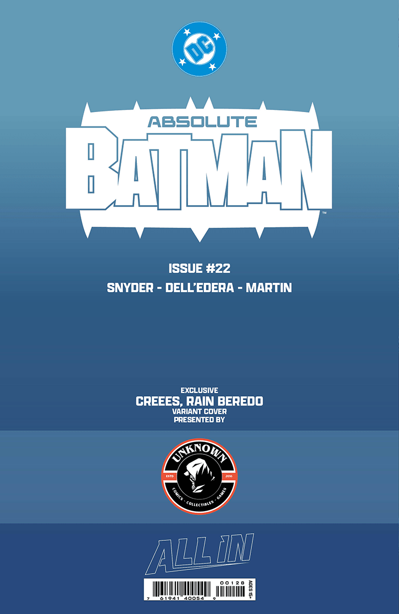 ABSOLUTE BATMAN 22 CREEES EXCLUSIVE VIRGIN VAR (07/08/2026) - FURYCOMIX