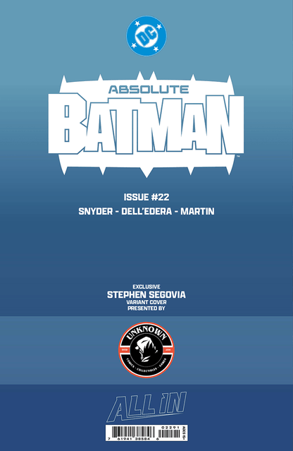 ABSOLUTE BATMAN 22 STEPHEN SEGOVIA EXCLUSIVE VIRGIN VAR (07/08/2026) - FURYCOMIX