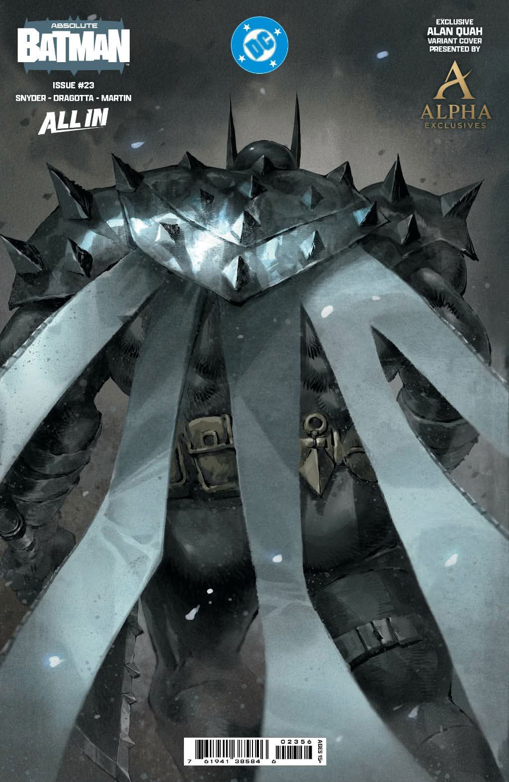 Absolute Batman #23 ALAN QUAH Big Dex Exclusive Wraparound Variants - FURYCOMIX