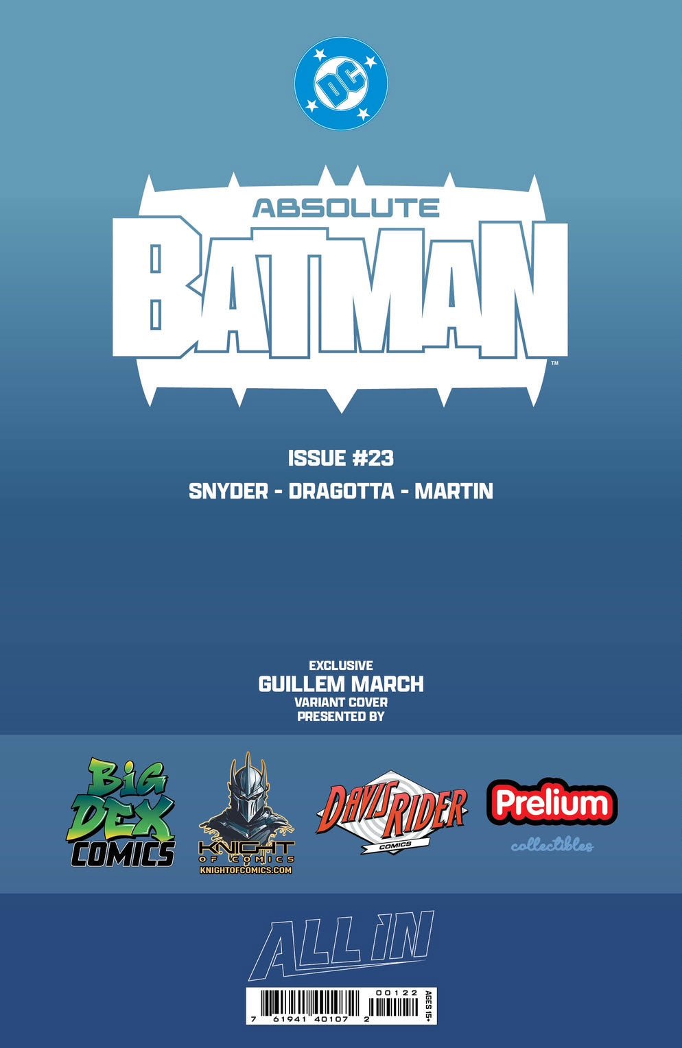 Absolute Batman #23 GUILLEM MARCH Fan Expo Dallas Exclusive TRADE DRESS - FURYCOMIX