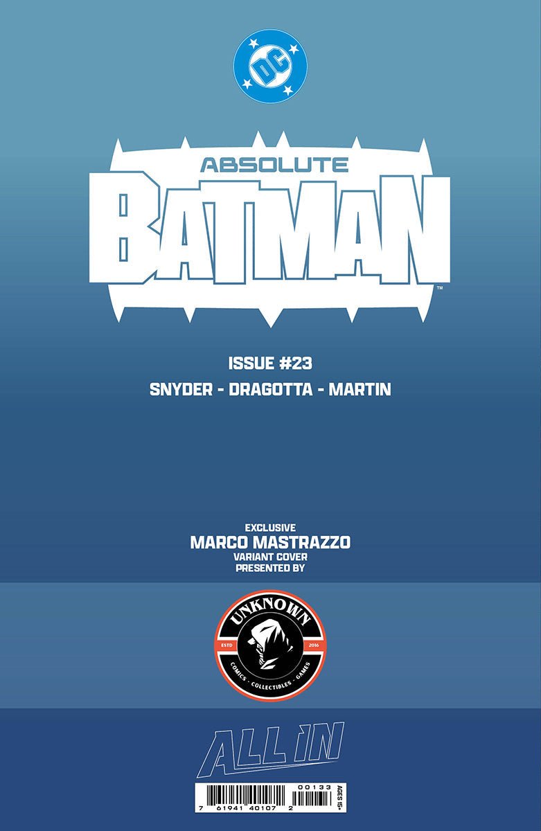 ABSOLUTE BATMAN 23 MARCO MASTRAZZO EXCLUSIVE VIRGIN VAR (08/12/2026) - FURYCOMIX