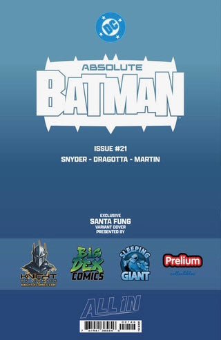 Absolute Batman #23 SANTA FUNG Fan Expo Exclusive Virgin Variant - FURYCOMIX