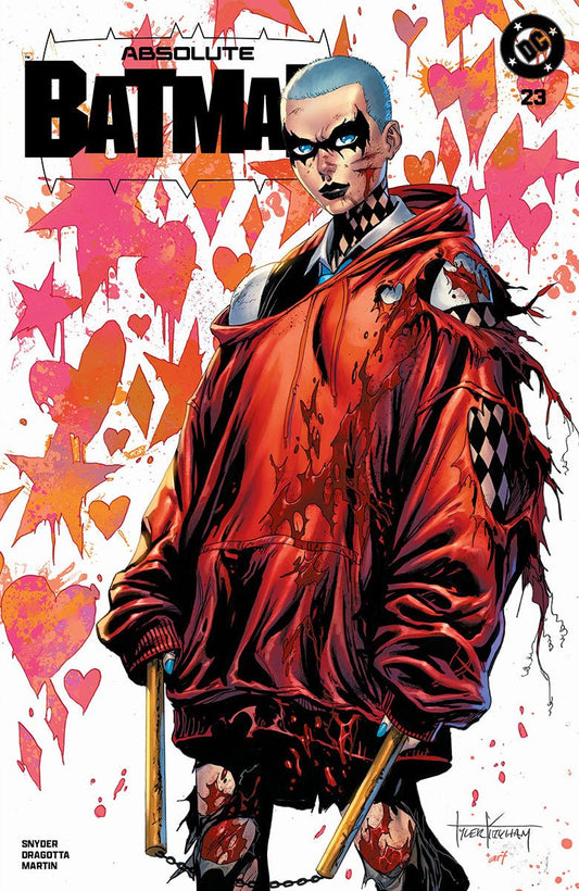 ABSOLUTE BATMAN 23 TYLER KIRKHAM HARLEY QUINN BATTLE DAMAGED EXCLUSIVE VAR (08/12/2026) - FURYCOMIX