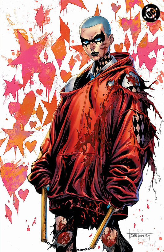ABSOLUTE BATMAN 23 TYLER KIRKHAM HARLEY QUINN BATTLE DAMAGED EXCLUSIVE VIRGIN VAR (08/12/2026) - FURYCOMIX