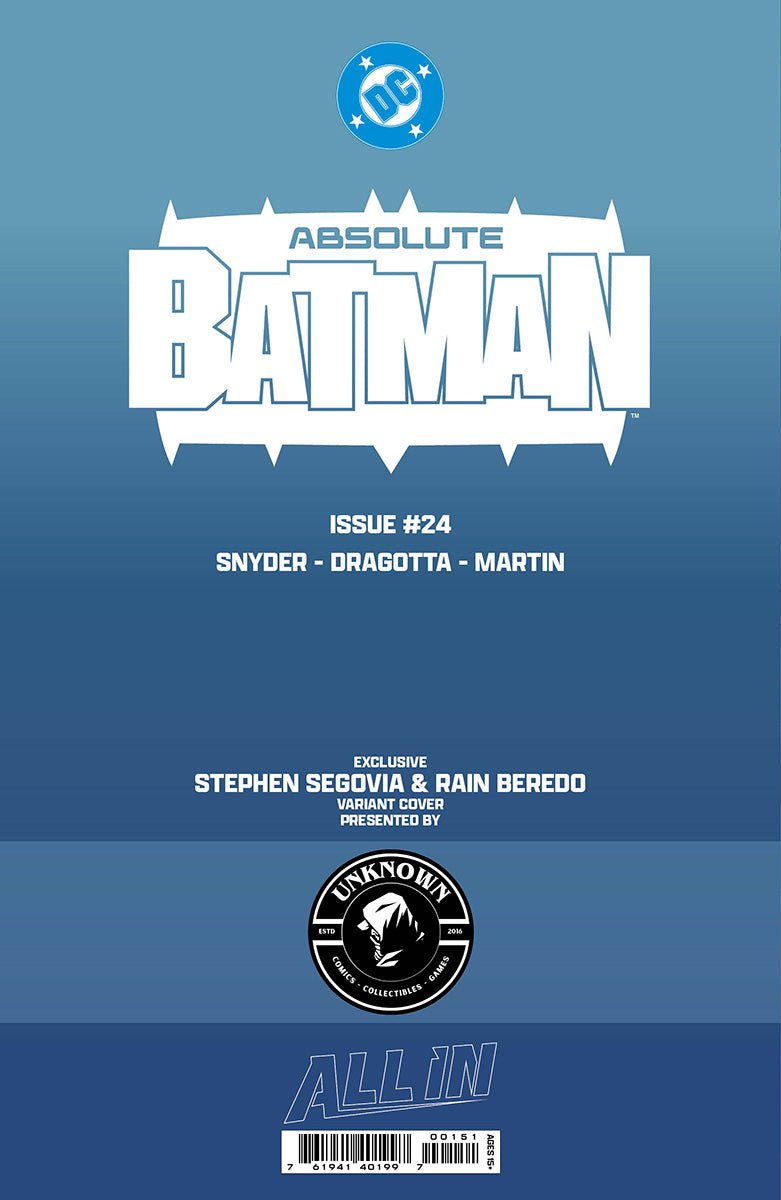 ABSOLUTE BATMAN 24 STEPHEN SEGOVIA EXCLUSIVE VIRGIN VAR (09/23/2026) - FURYCOMIX