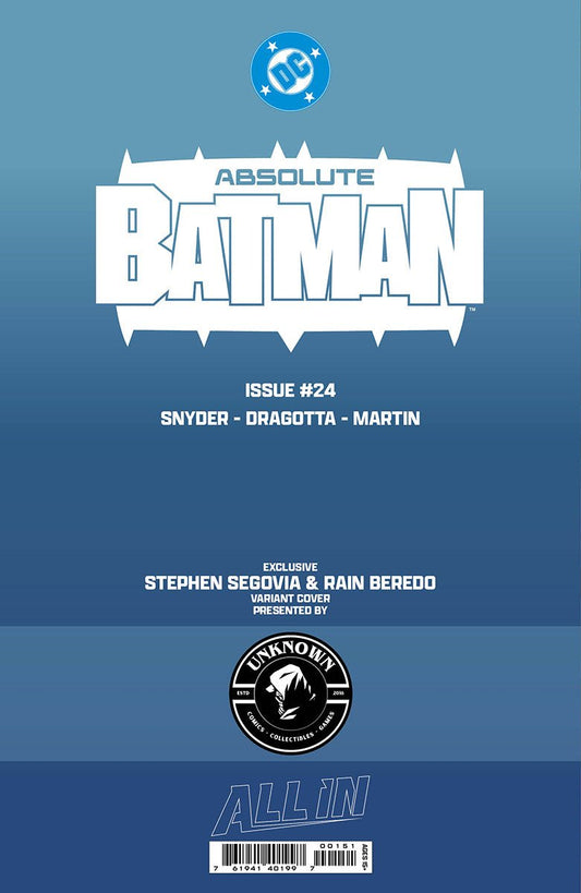 ABSOLUTE BATMAN 24 STEPHEN SEGOVIA EXCLUSIVE VIRGIN VAR (09/23/2026) - FURYCOMIX