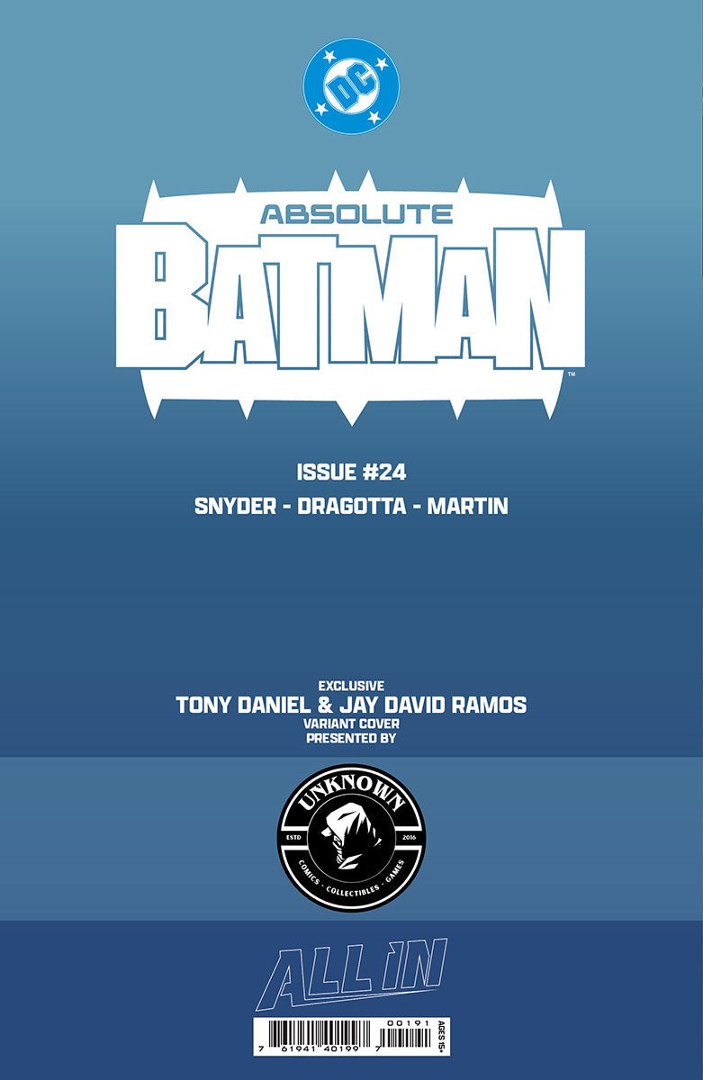 ABSOLUTE BATMAN 24 TONY DANIEL EXCLUSIVE VAR (09/23/2026) - FURYCOMIX