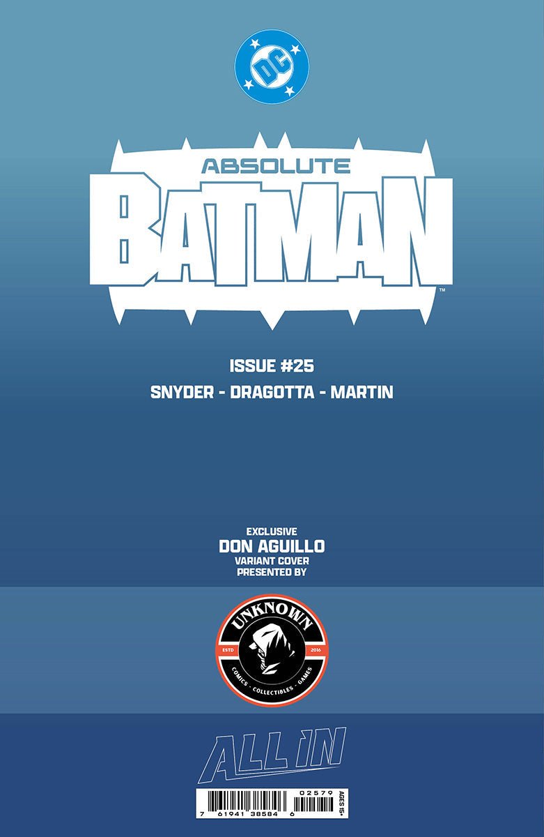 ABSOLUTE BATMAN #25 DON AGUILLO EXCLUSIVE VAR (10/28/2026) - FURYCOMIX