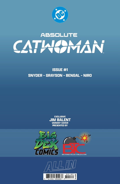 Absolute Catwoman #1 JIM BALENT Exclusive Foil Virgin Variant - FURYCOMIX
