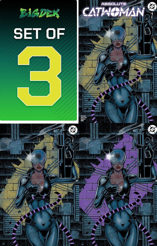 Absolute Catwoman #1 JIM BALENT Exclusive Set of 3 - FURYCOMIX