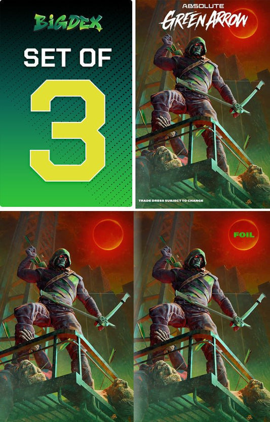 Absolute Green Arrow #1 BJORN BARENDS Trade/Virgin/Foil Set of 3 - FURYCOMIX